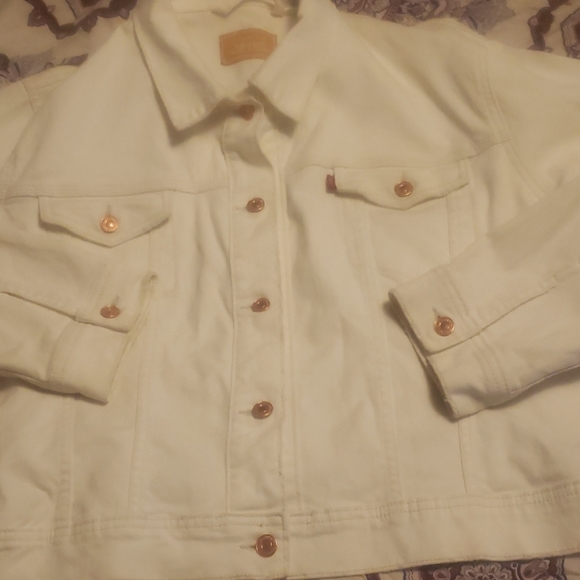 3X Used white vintage Levi Jacket - Picture 2 of 7